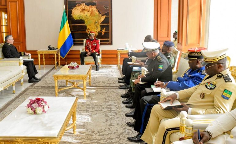 Audience entre le chef de l’état et la délégation des diplomates accrédités au Gabon