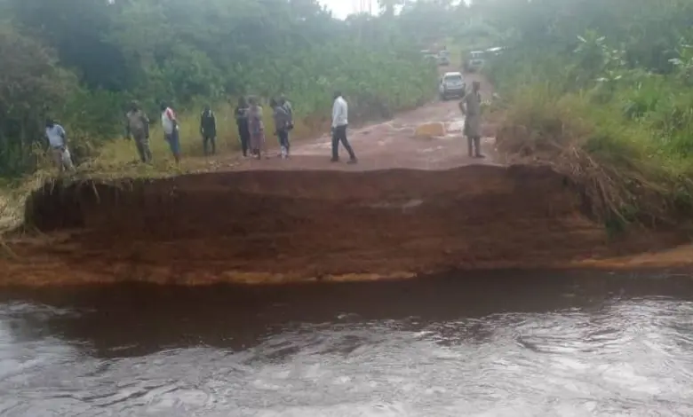 Ogooué-Ivindo: La route s’effondre entre Ovan et Makokou.