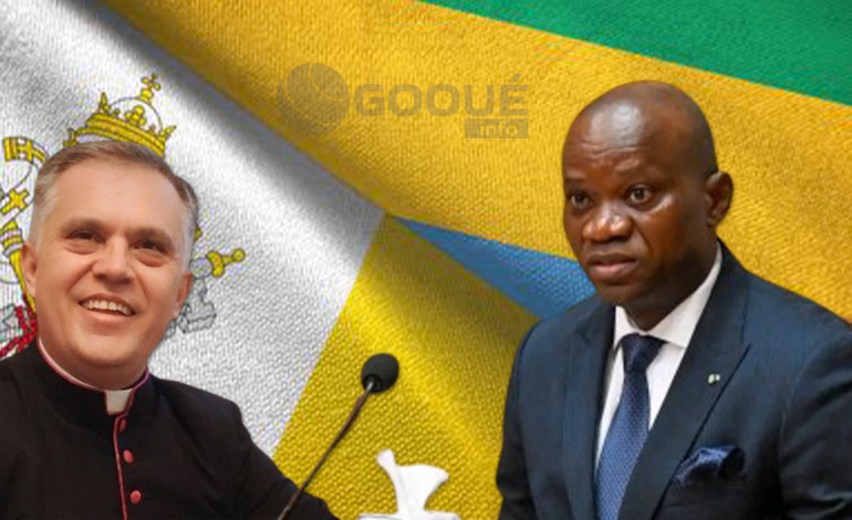 OLIGUI NGUEMA, président du Gabon reçoit Javier Herrera Corona.
