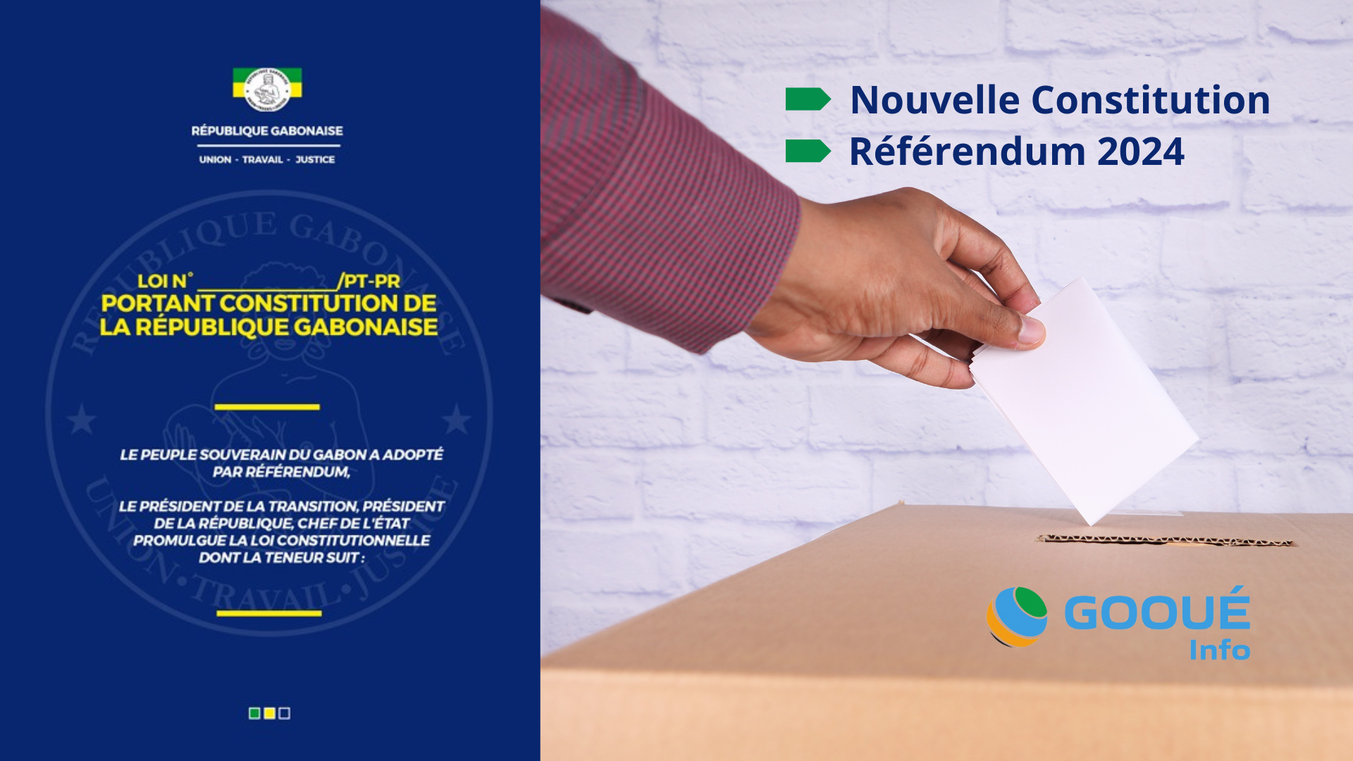 PUBLICATION OFFICIELLE DE LA PROPOSITION DE LA NOUVELLE CONSTITUTION DU GABON