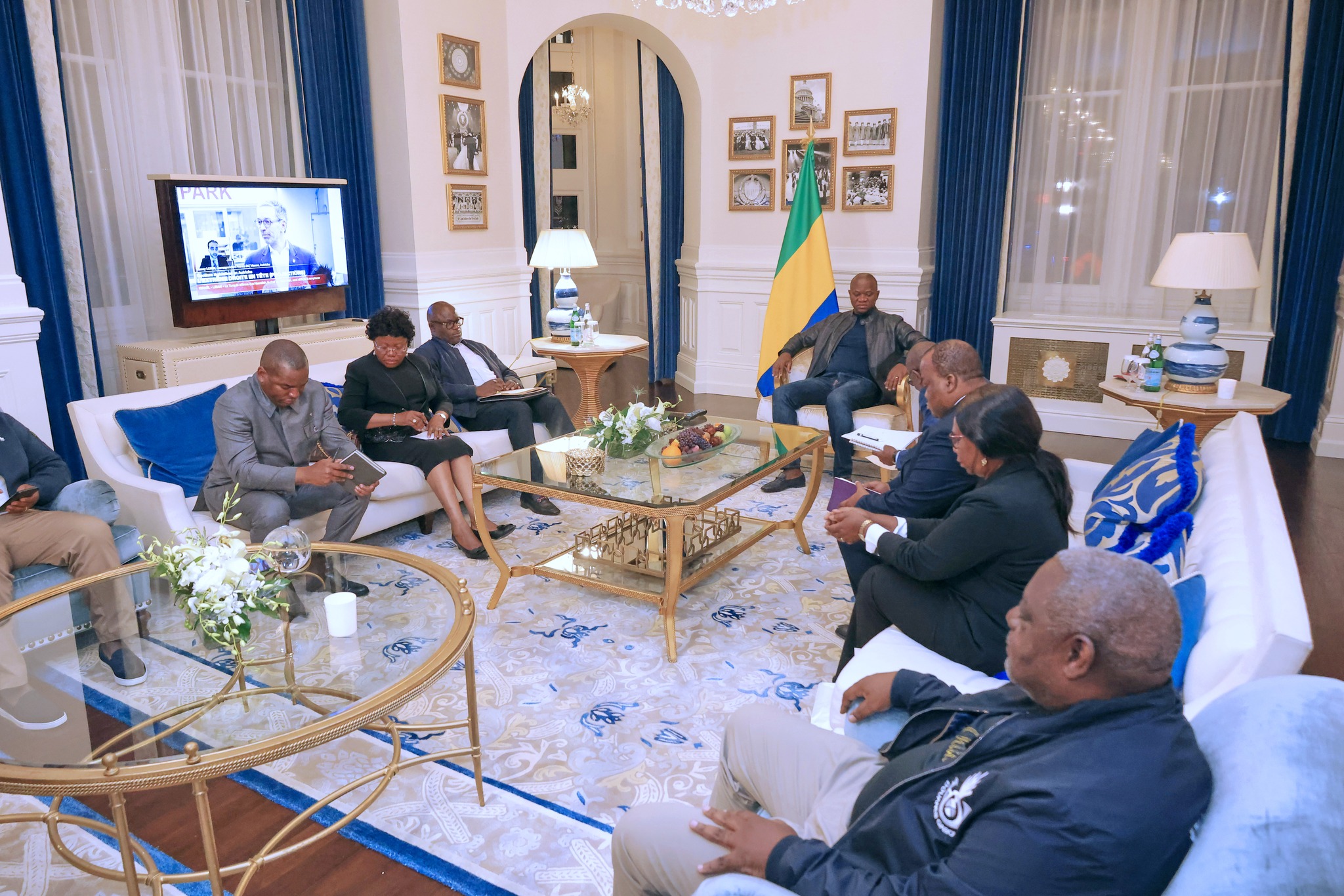 Oligui Nguema Rencontre la Diplomatie Gabonaise à Washington.