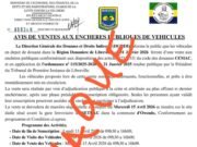 Attention : une fausse vente aux enchères circule, ne tombez pas dans le piège