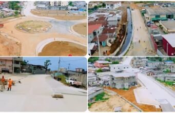 Libreville : à Akemi Ndjogoni, les travaux avancent et redessinent progressivement le quartier