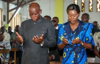 À Makokou, le Couple présidentiel clôture la Fête de la Libération dans la prière