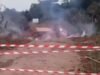 Lambaréné : l’incendie détruit l’unique pont d’accès à la zone industrielle d’Ikolo et bloque toute l’activité