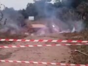 Lambaréné : l’incendie détruit l’unique pont d’accès à la zone industrielle d’Ikolo et bloque toute l’activité