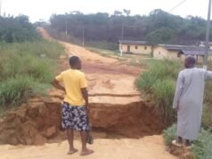 Haut Ogooué : Aboumi désormais isolée après l’effondrement d’une partie de la route, les habitants interpellent les autorités sur l’urgence de la situation